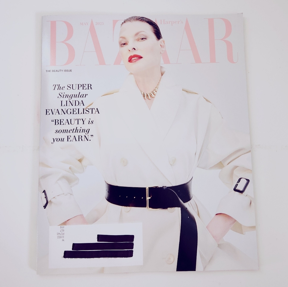 🍭7/$15 Harper's Bazaar Magazine May 2025 Linda Evangelista
